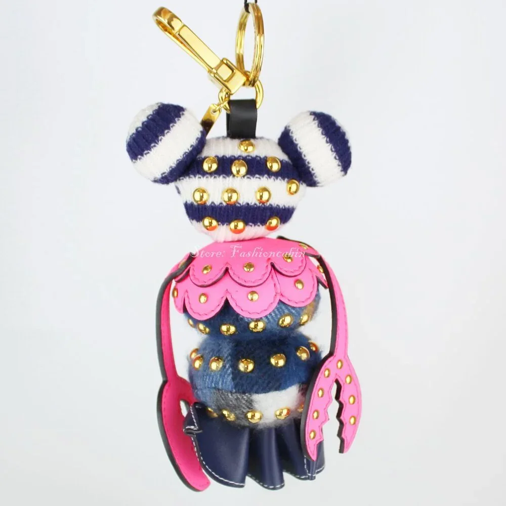 NWT Burberry Lobster Studded Key / Bag Charm